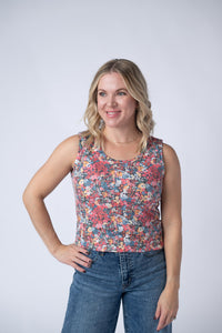Ava Tank in Bright Floral
