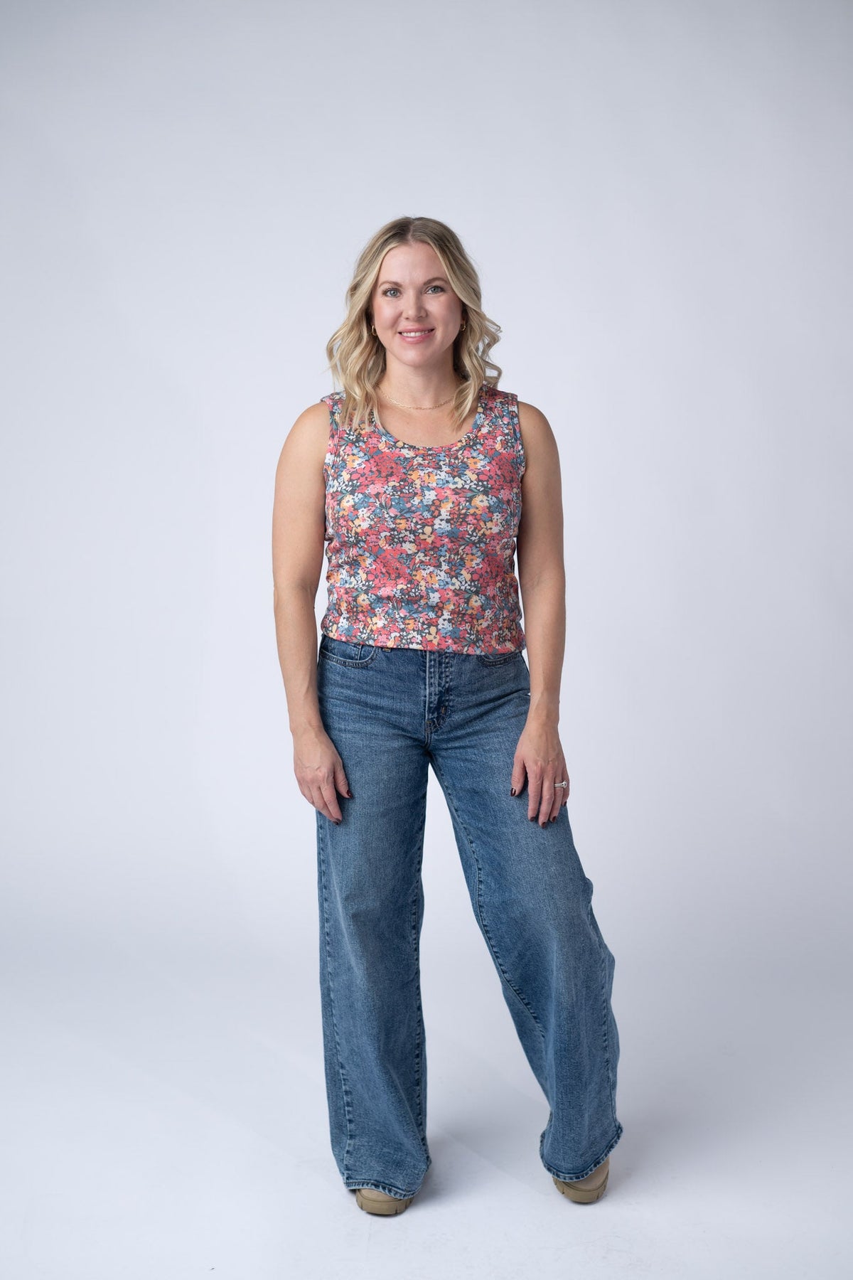 Ava Tank in Bright Floral