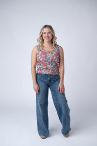 Ava Tank in Bright Floral