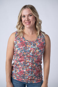 Ava Tank in Bright Floral
