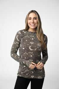 Blair Long Sleeve Top in Celestial Nights
