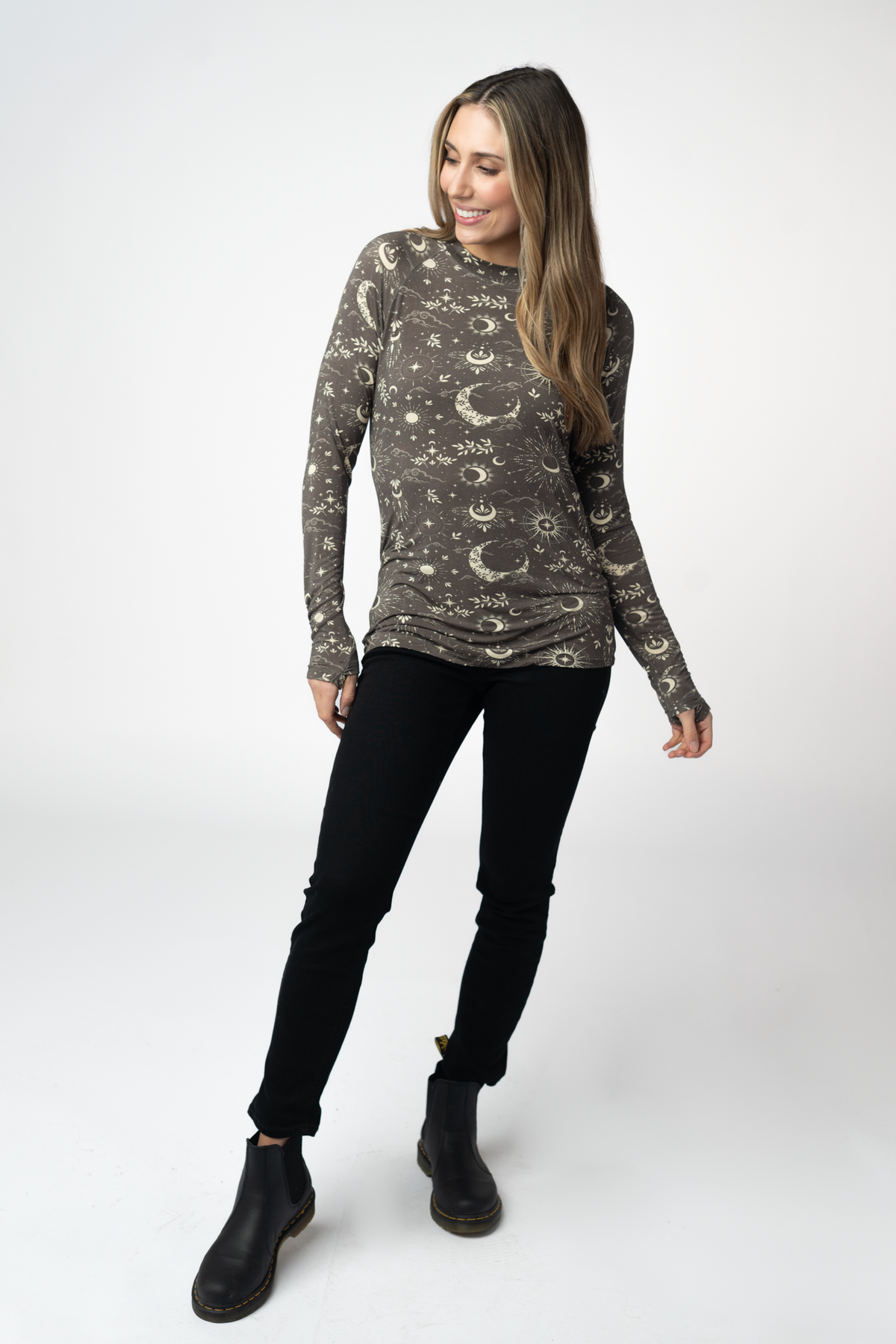 Blair Long Sleeve Top in Celestial Nights