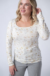 Alyssa Long Sleeve Top in Blush Floral