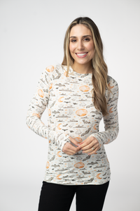 Blair Long Sleeve Top in Haunted Halloween