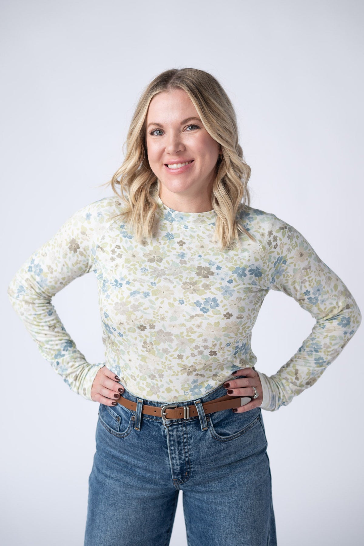 Blair Long Sleeve Top in Spring Meadows