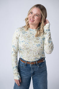 Blair Long Sleeve Top in Spring Meadows