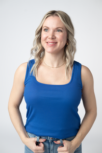Rachel Ribbed Tank in Royal Blue