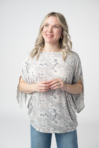 Darcy Dolman in Vintage Grey Floral