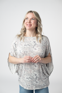 Darcy Dolman in Vintage Grey Floral