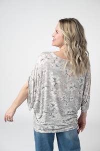 Darcy Dolman in Vintage Grey Floral