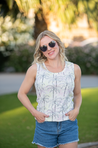 Ava Tank in Neon Palm