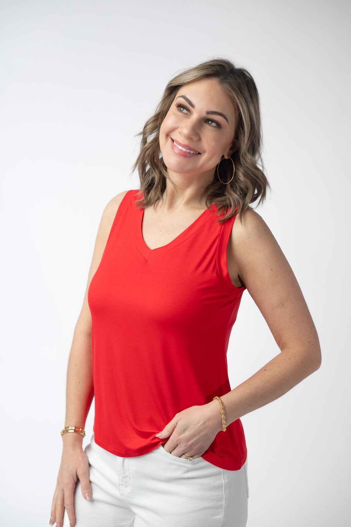 Noelle Tank in Red