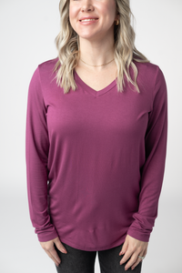 Larissa Long Sleeve in Mulberry