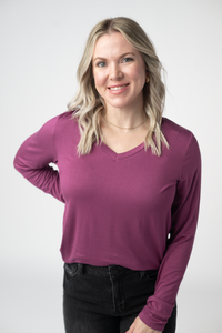 Larissa Long Sleeve in Mulberry