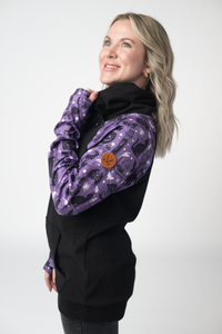 Zoey ZipCowl Sweatshirt in I Put A Spell On You and Black