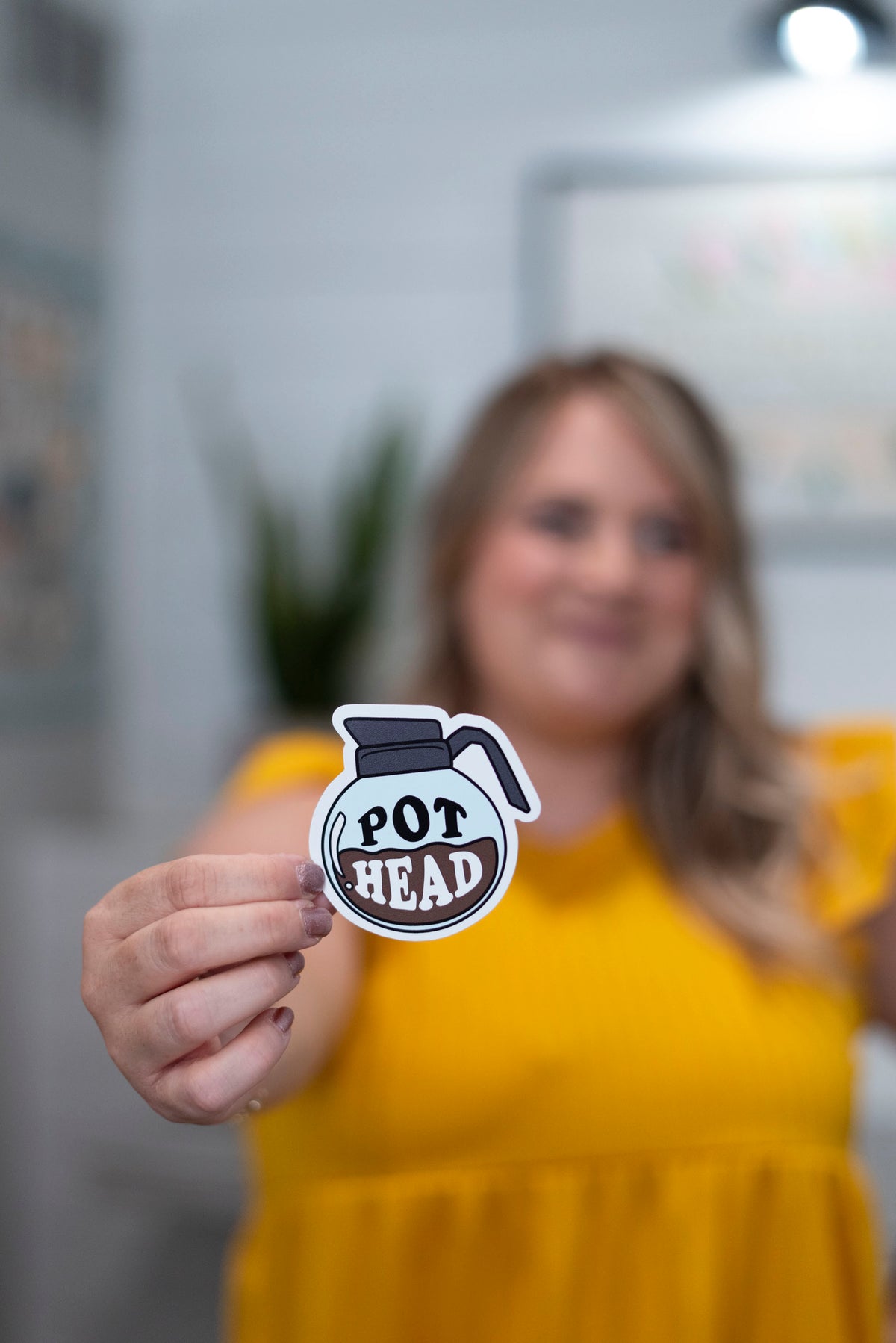 Pot Head Coffee Sticker
