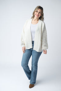 Kinsley Cardigan in Pink and Green Mix