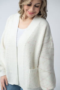 Kinsley Cardigan in Pink and Green Mix