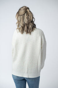 Kinsley Cardigan in Pink and Green Mix