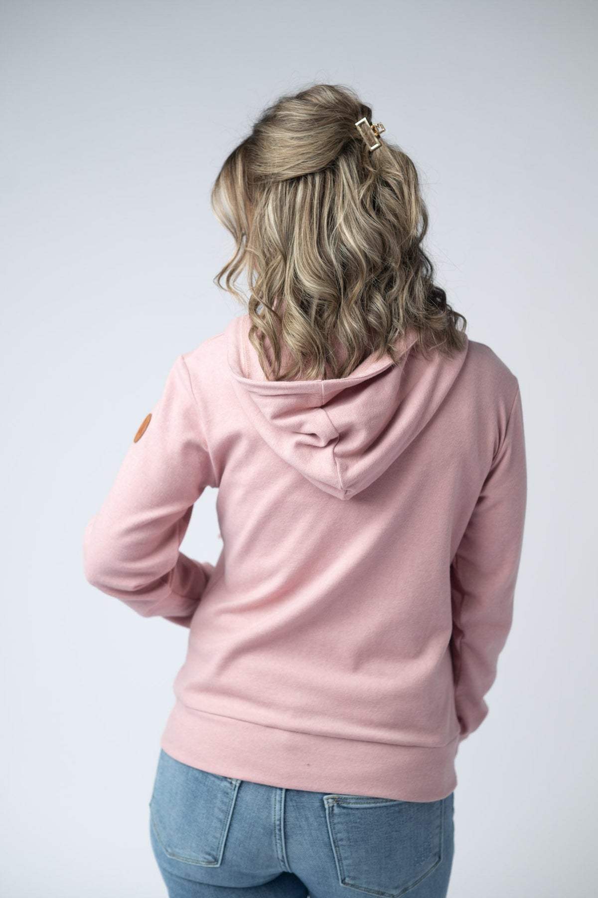 Fullzip Hoodie in Dusty Pink
