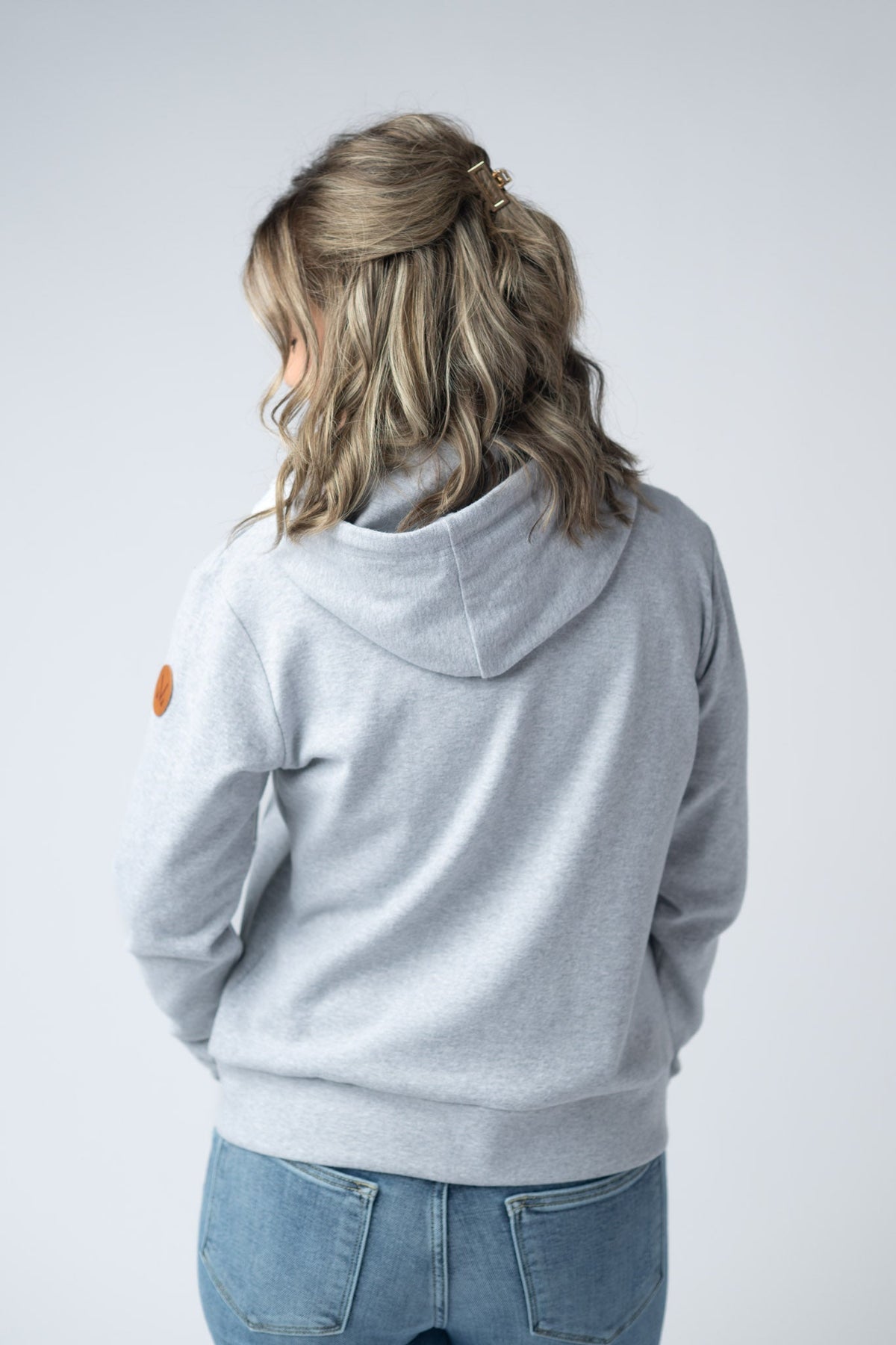 Fullzip Hoodie in Light Grey
