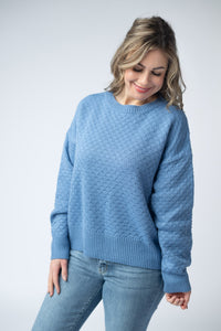 Gianna Pullover Sweater in Blue
