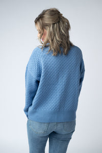Gianna Pullover Sweater in Blue
