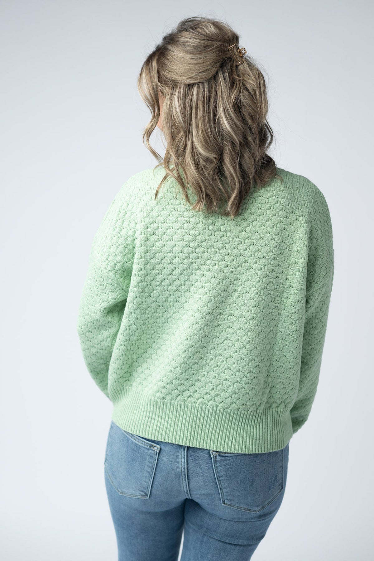 Gianna Pullover Sweater in Spring Sage Green