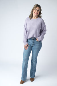 Gianna Pullover Sweater in Lavender
