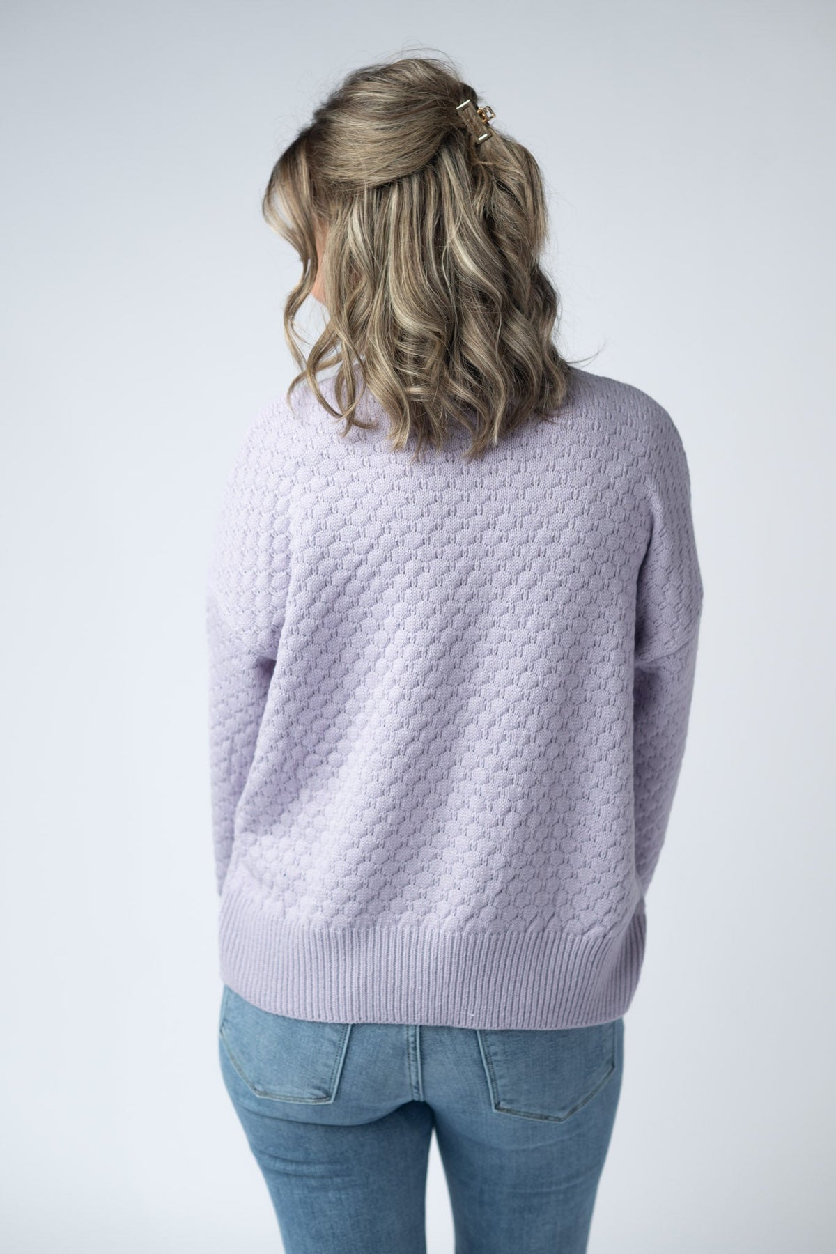 Gianna Pullover Sweater in Lavender