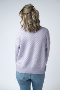 Gianna Pullover Sweater in Lavender