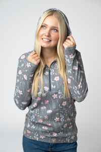 HalfZip Hoodie in Wildflower Meadow