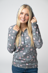 HalfZip Hoodie in Wildflower Meadow