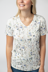 Sophie Top in Olive Meadow