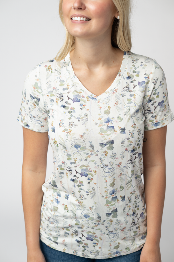 Sophie Top in Olive Meadow