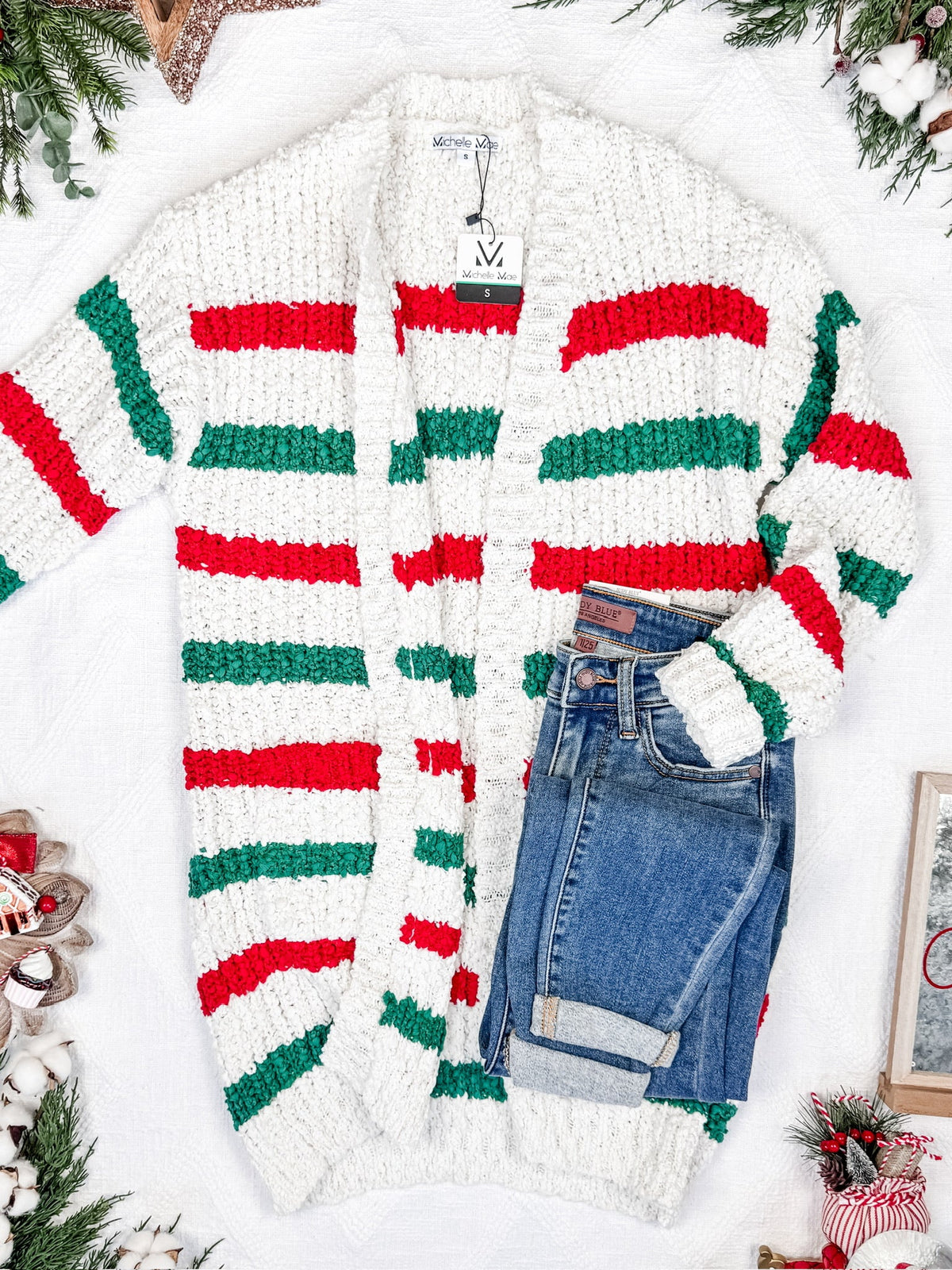 Christmas Stripe Cardigan