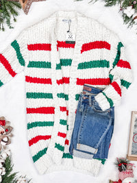 Christmas Stripe Cardigan