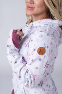 Hailey Pullover Hoodie in Wildflower Gardens