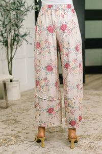 Follow the Flow Wide Leg Floral Bottoms