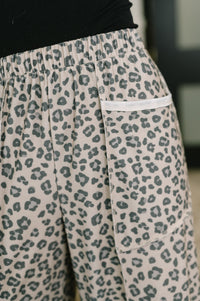 Follow the Flow Wide Leg Leopard Print Bottoms
