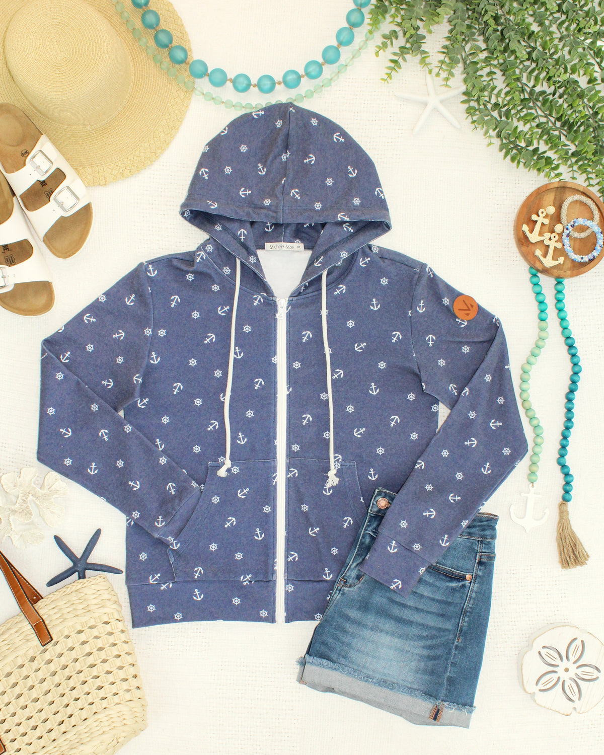 Fullzip Hoodie in Nautical Navy