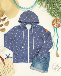 Fullzip Hoodie in Nautical Navy