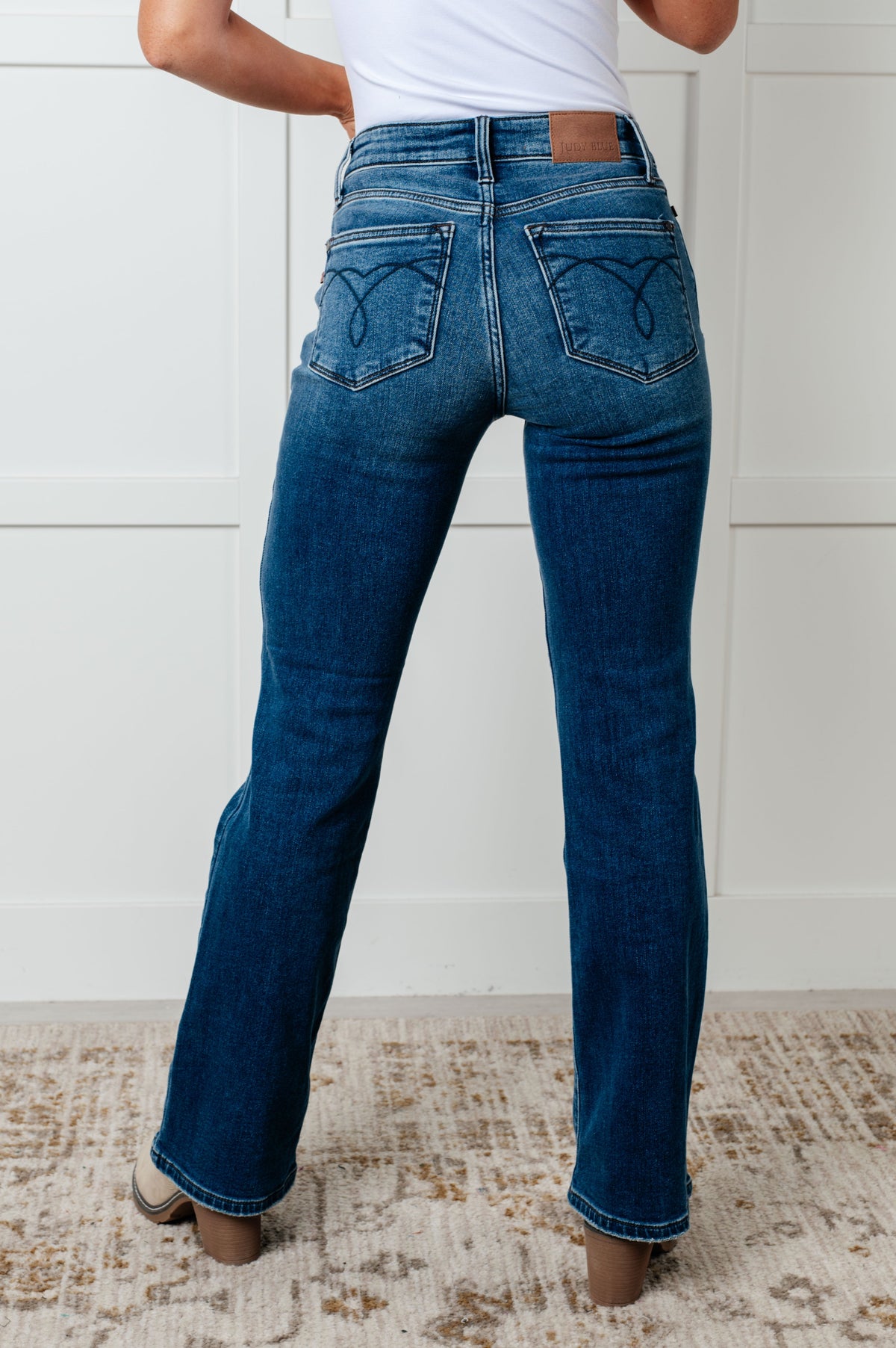 Judy Blue Mid Rise Thermal Bootcut Jeans