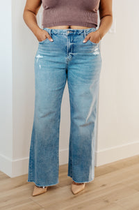 Mica Denim High Rise Wide Leg Jeans