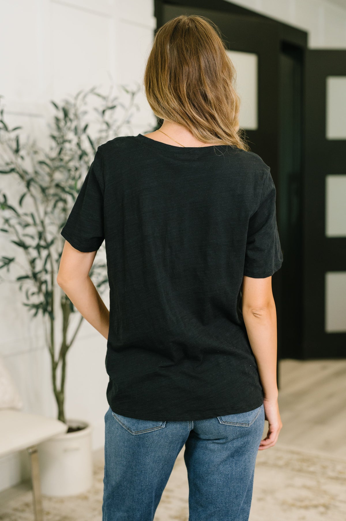 I Don't Have to Choose V-Neck Tee in Black