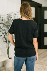 I Don't Have to Choose V-Neck Tee in Black