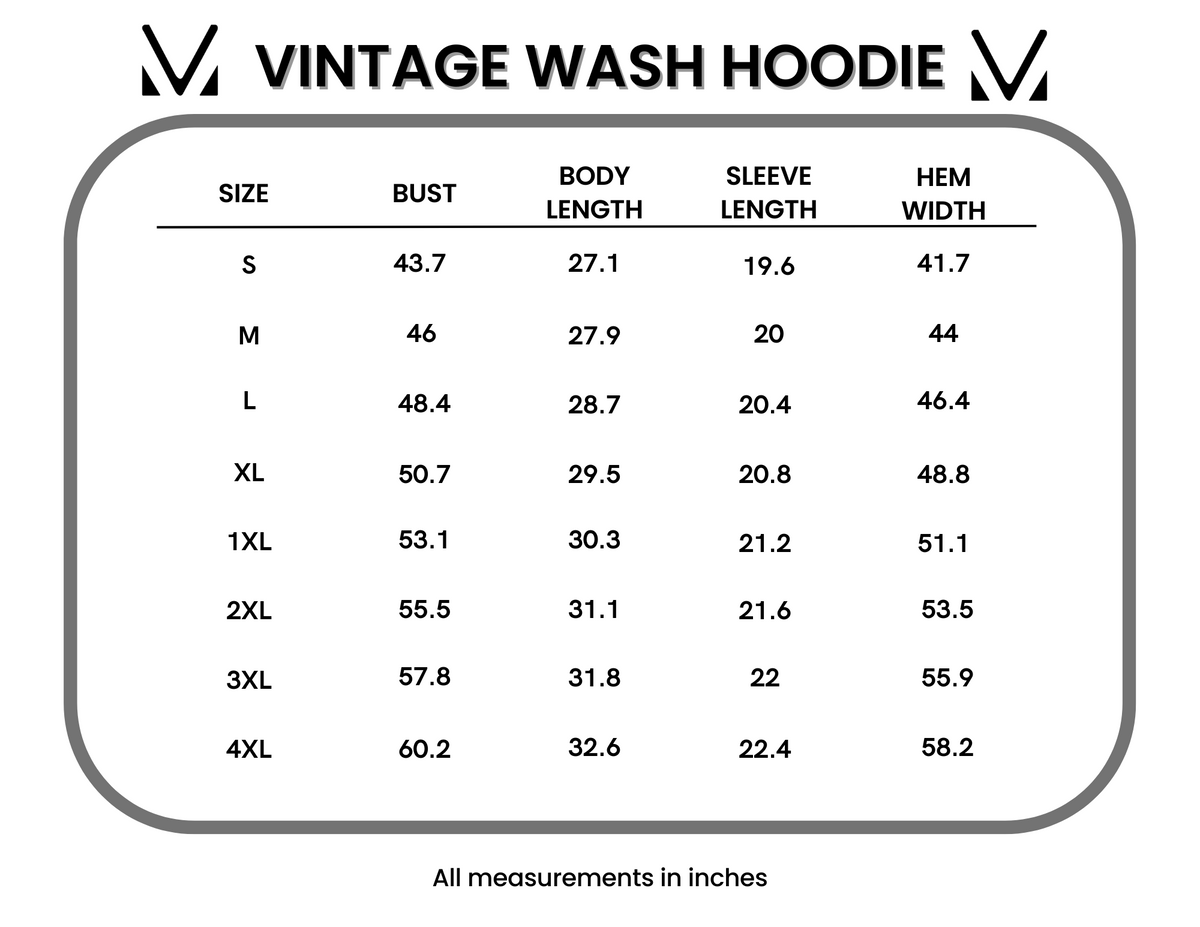 Vintage Wash Hoodie in Black