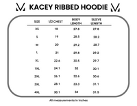 Kacey Ribbed Hoodie in Deep Teal