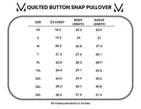 Geometric Button Snap Pullover in Oatmeal