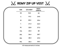 Remy Zip Up Vest in Chestnut